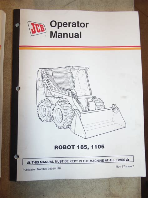 jcb 185 skid steer robot manual pdf|JCB Robot 185, 185H, 185F, 1105, 1105HF Skid Steer Loader .